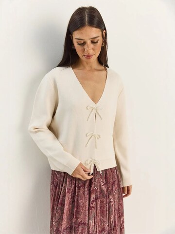 Bianco Lucci Strickjacke 'Strickjacken'‌‌‌‌ in Beige