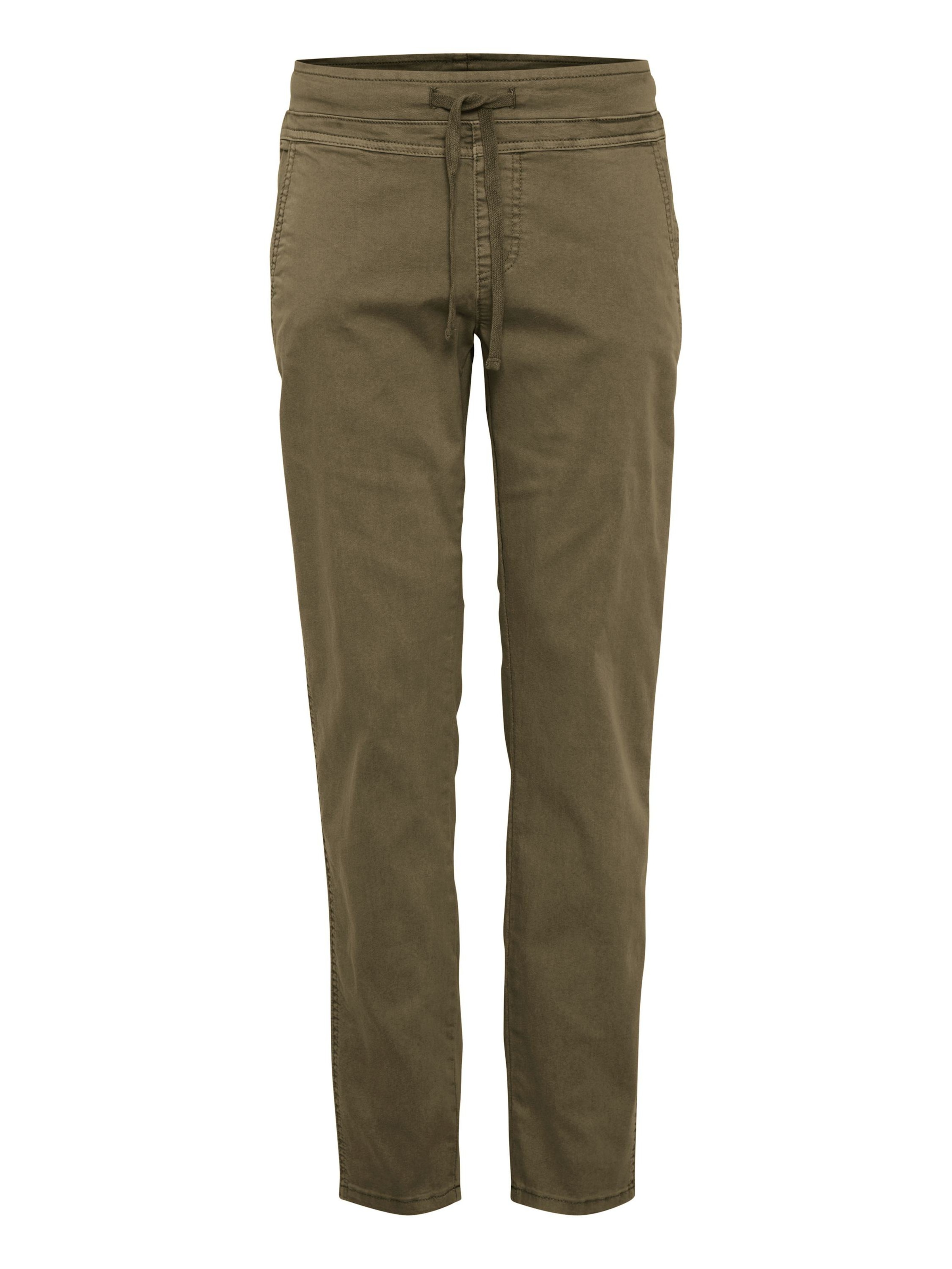 PULZ Jeans Slimfit Lærredsbukser 'Rosita' i grøn: forside