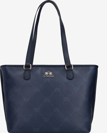 La Martina Shoulder Bag 'Delia' in Blue: front