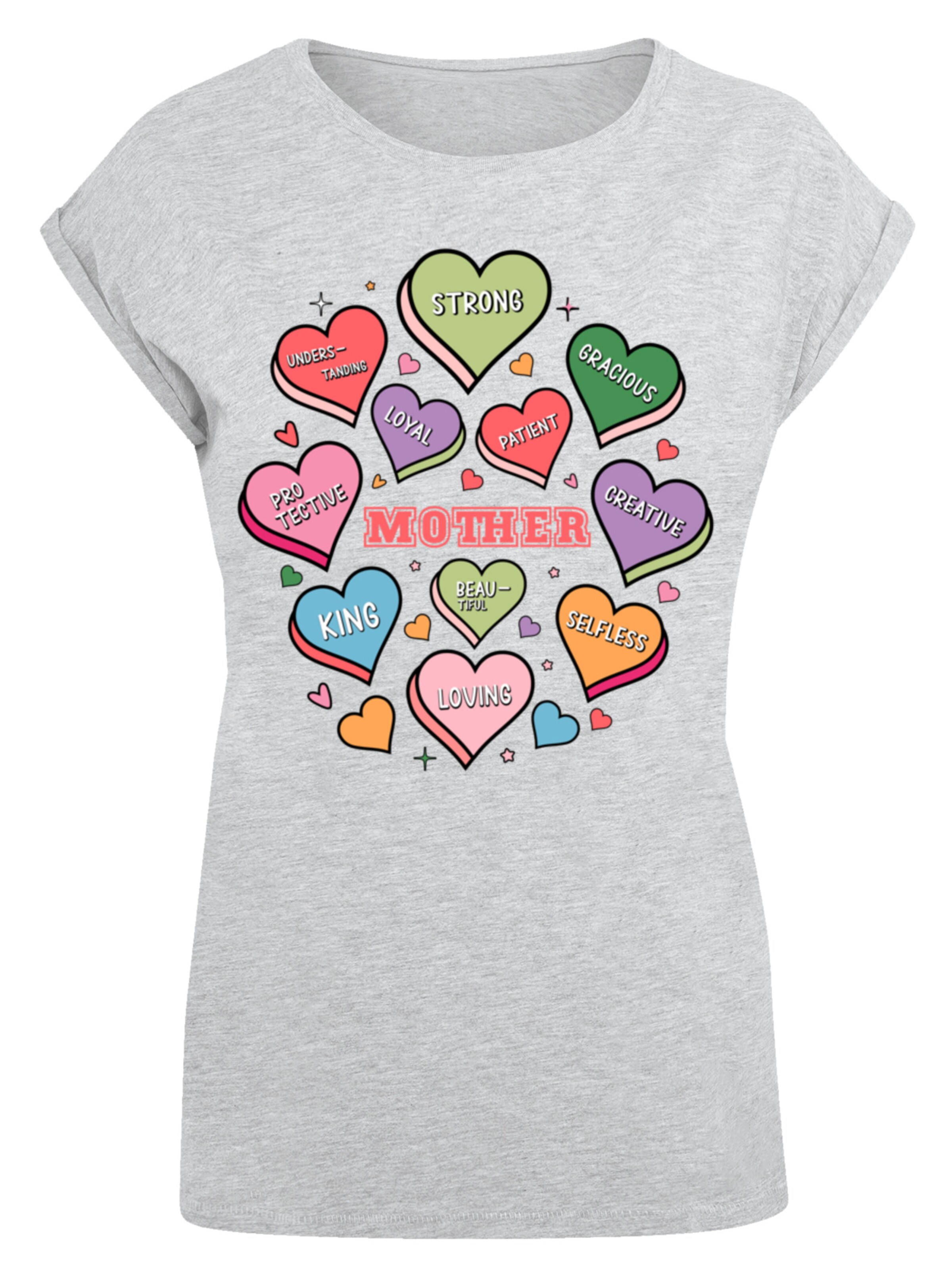 F4NT4STIC Shirt in Grijs: voorkant