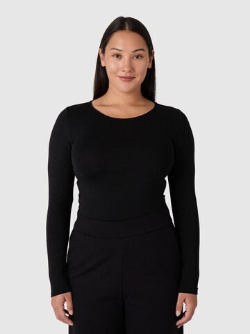 Les Lunes Shirtbody 'Alena' i sort: forside