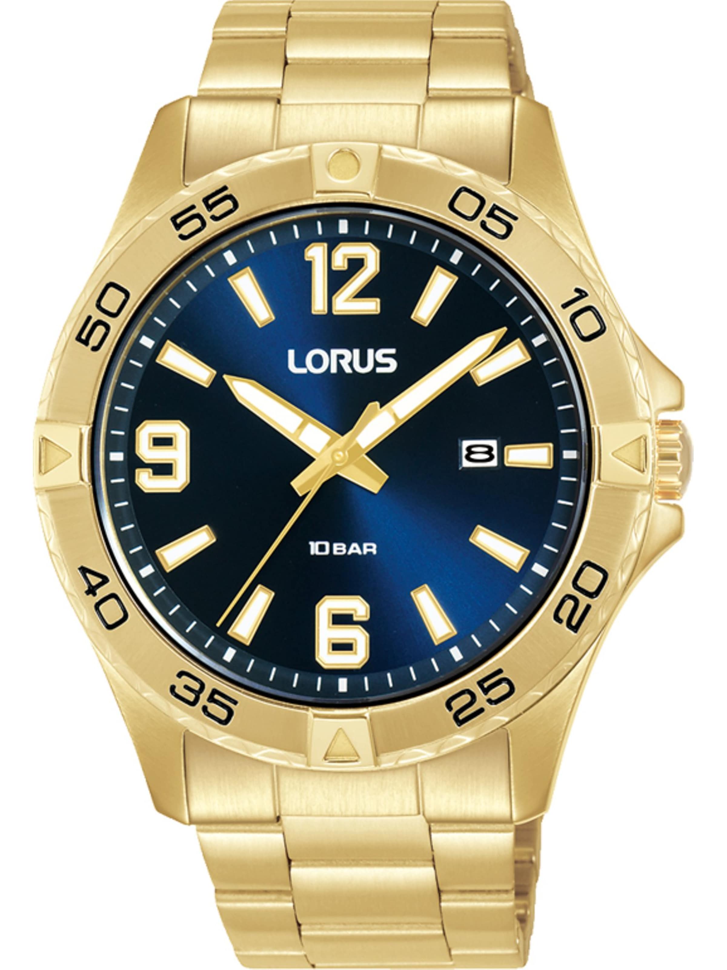LORUS Analog Watch in Gold: front