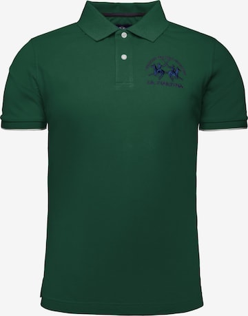 La Martina Shirt 'MAP001' in Grün: Vorderseite