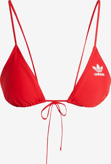 ADIDAS ORIGINALS Top de biquíni 'Adicolor Triangle' em vermelho / branco, Vista do produto