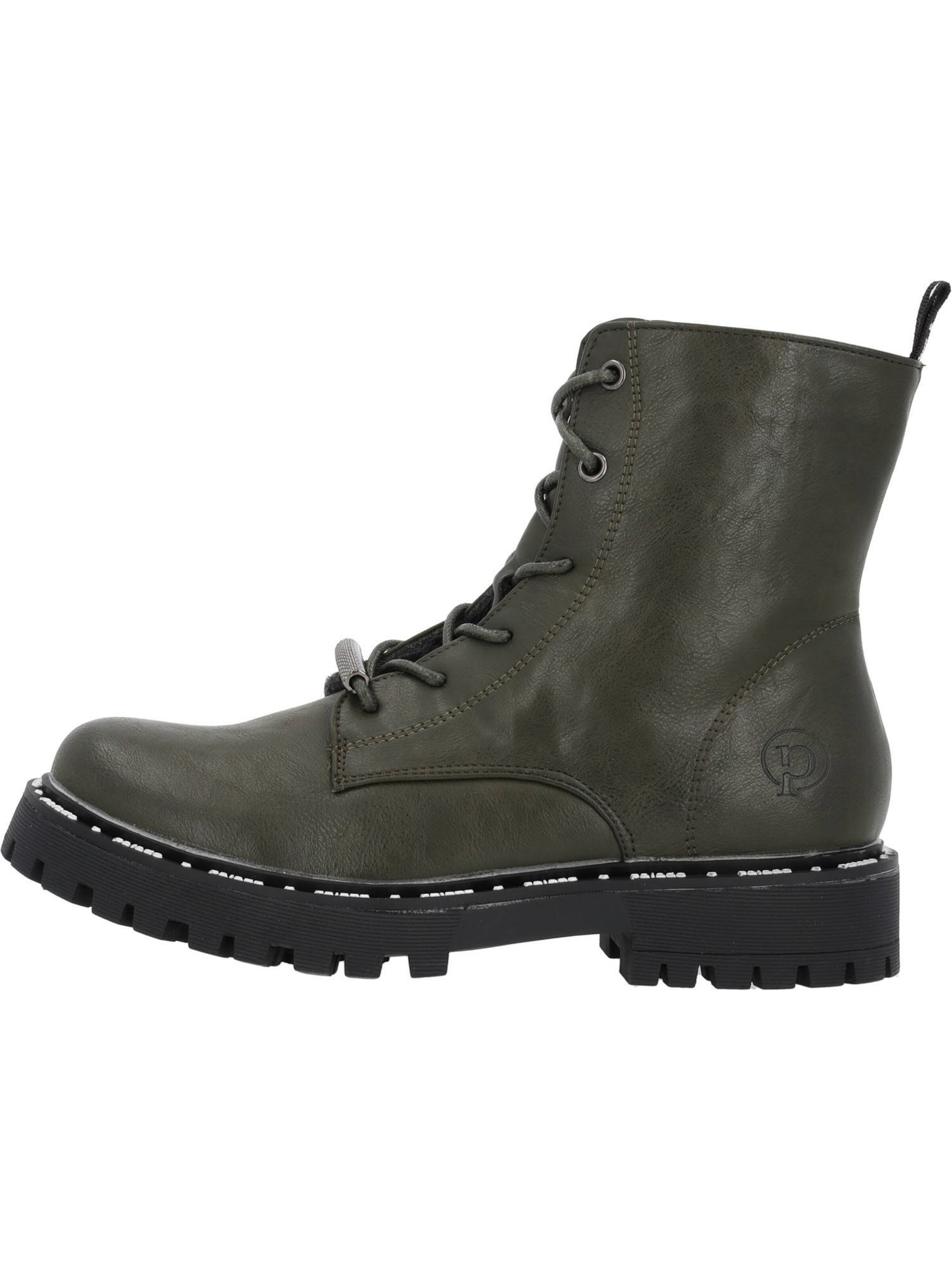 Palado Schnürstiefelette 'Sideros' in Grün