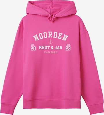 F4NT4STIC Sweatshirt 'Knut & Jan Noorden Rosa' in Roze: voorkant