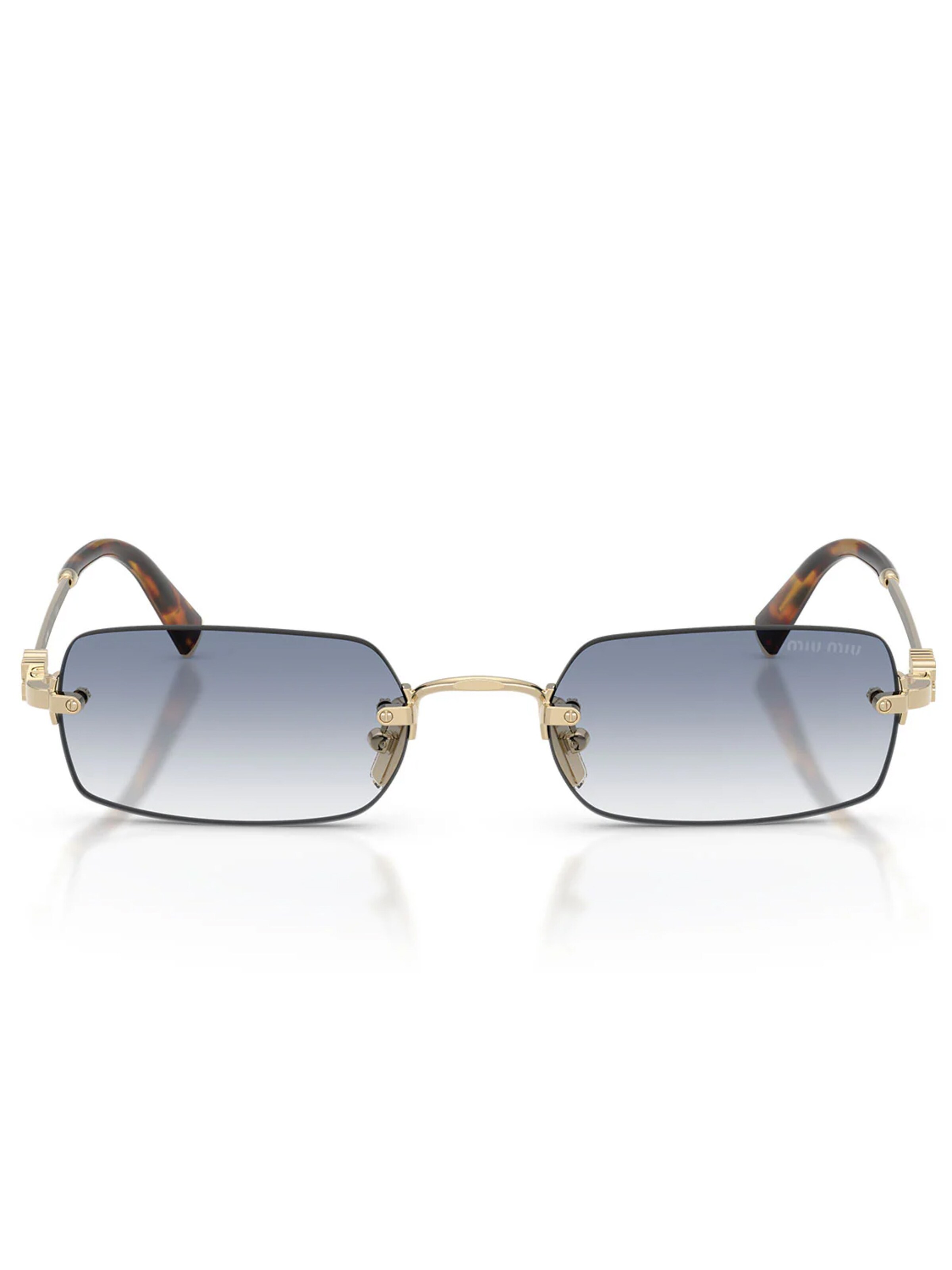 Miu Miu Sunglasses in Gold: front