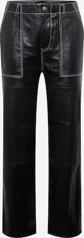 Deadwood Regular Pants in Black: front