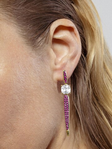 Luxenter Øreringe 'Pikto' i lilla