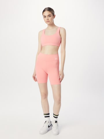 NIKE Skinny Sportshorts 'One' in Pink