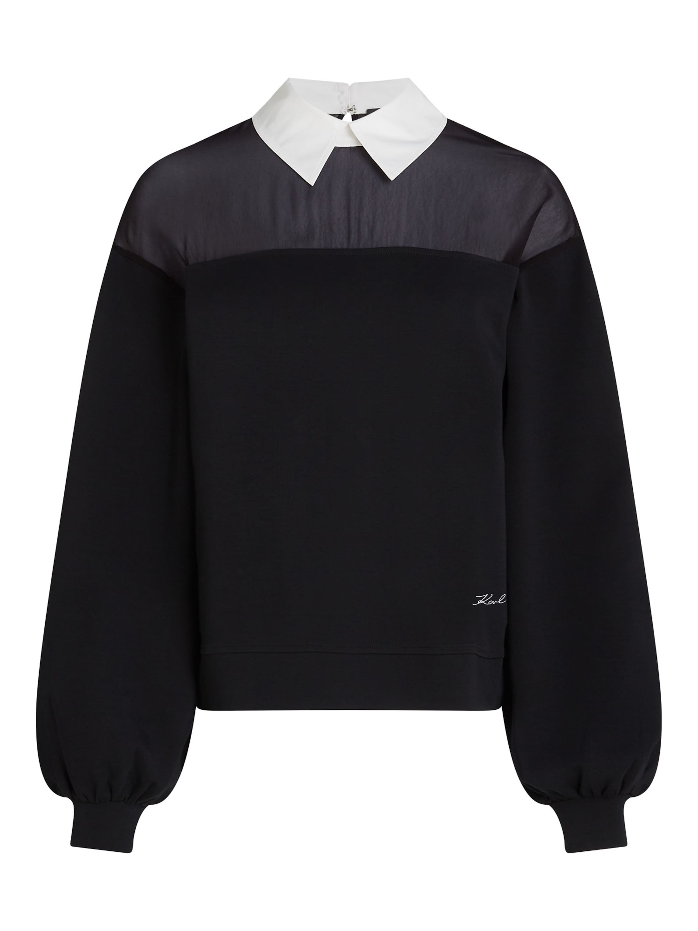 Karl Lagerfeld Суичър в черно: отпред