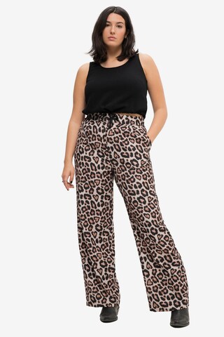 Studio Untold Wide leg Broek in Bruin