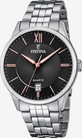 Montre à affichage analogique FESTINA en noir : devant