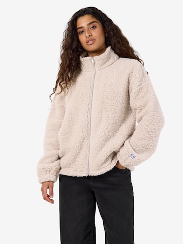 Noisy may Fleece jacket 'NMLUCA' in Grey: front