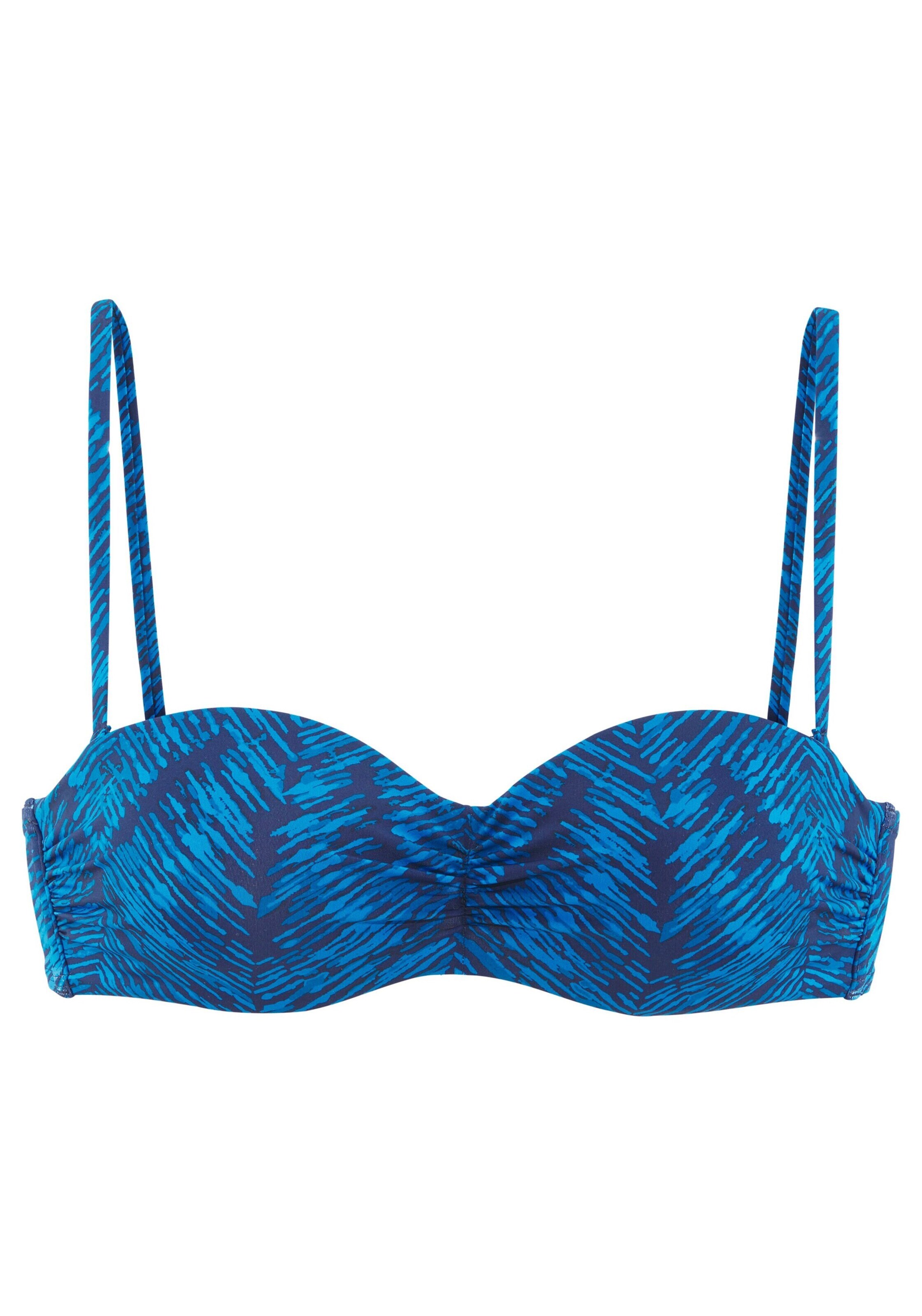 JETTE Bandeau Bikini felső - kék: elől