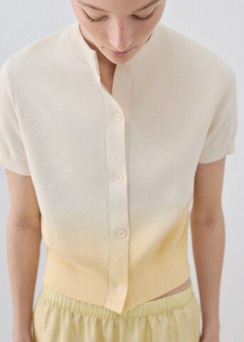 MANGO Knit Cardigan 'cesarita' in Beige