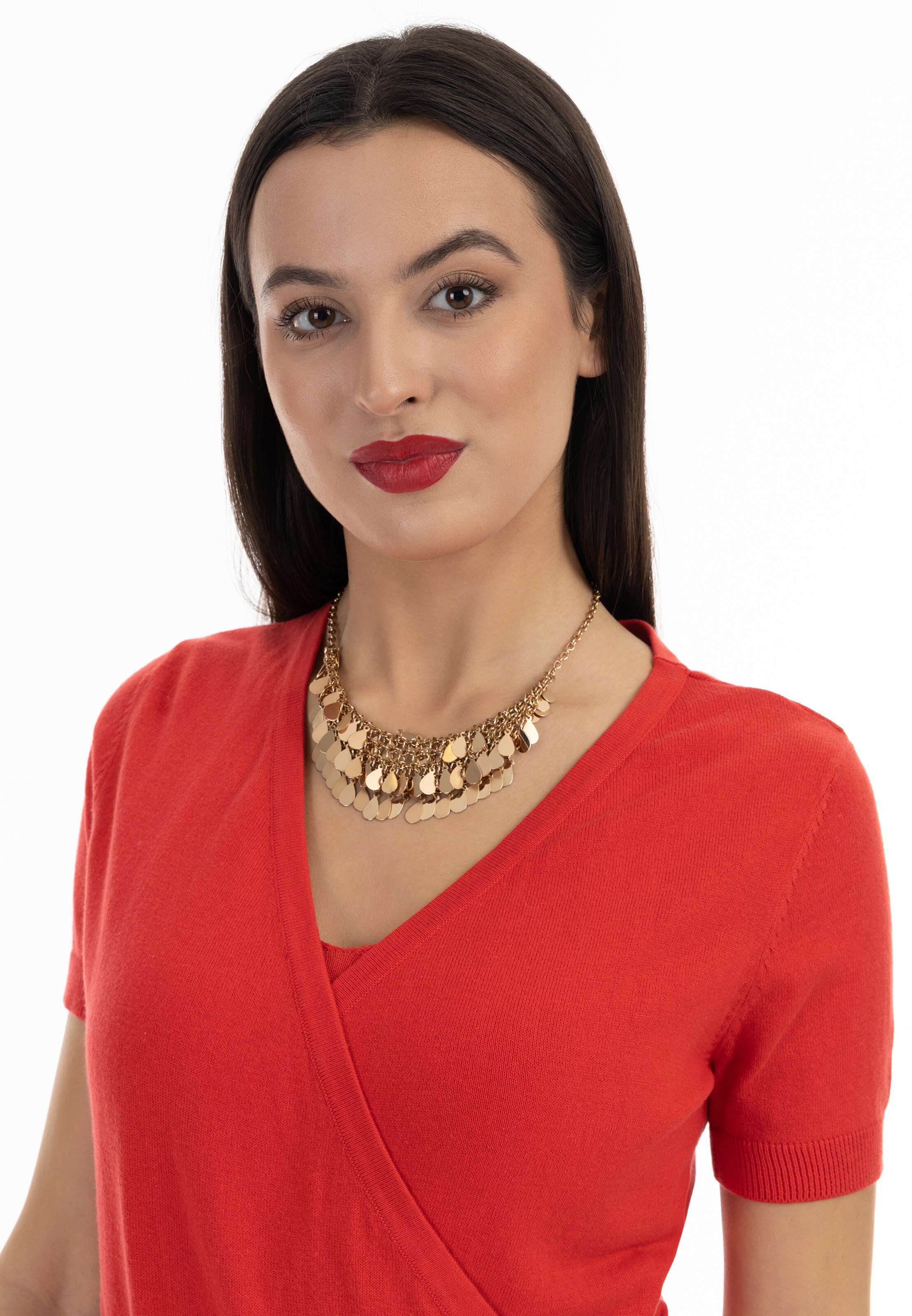 faina Pullover i rød