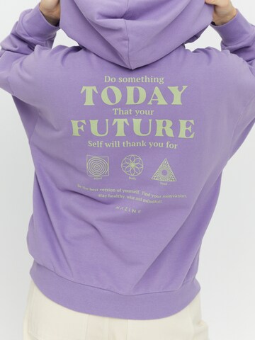 mazine Sweatshirt ' Nyssa Hoodie ' in Purple