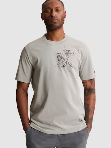 Maglietta 'T-shirt in jersey with artwork' di CAST IRON in grigio: frontale