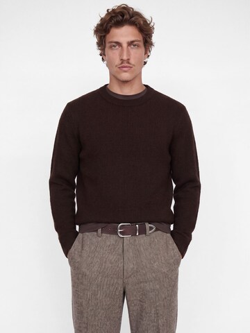 JACK & JONES Sweater in Brown: front