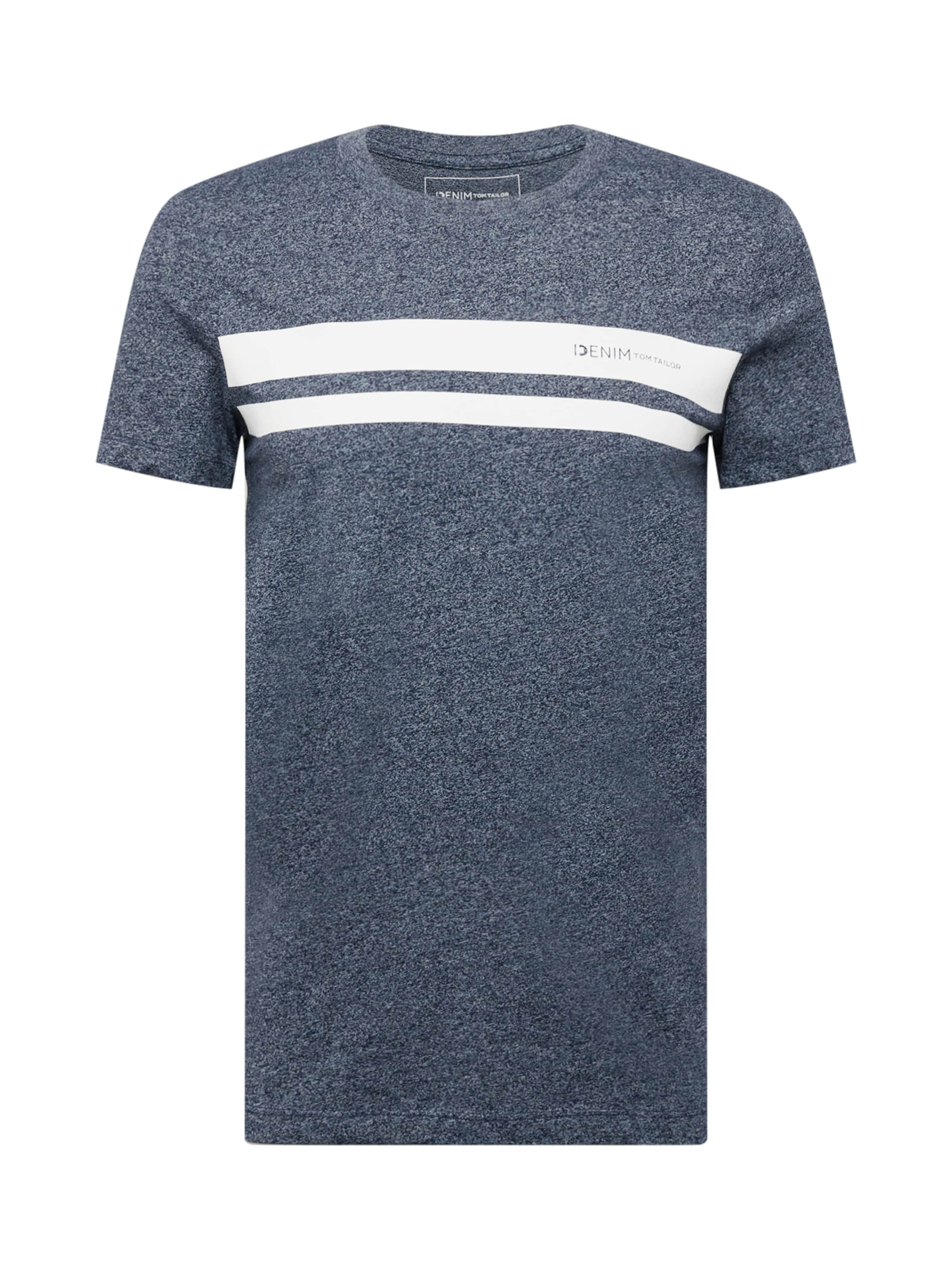 T-Shirt TOM TAILOR DENIM en bleu : devant