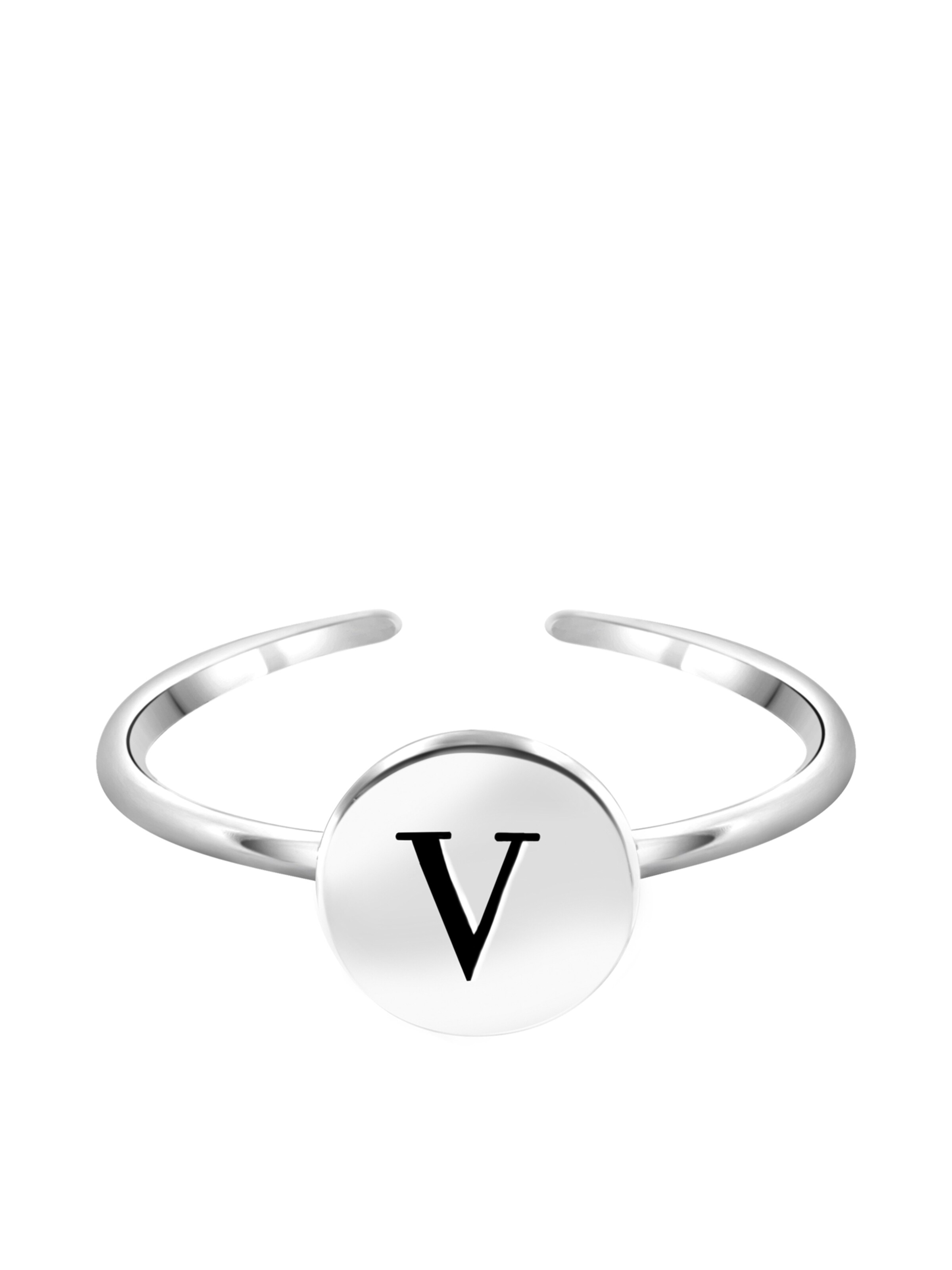 Lucardi Ring in Silver: front