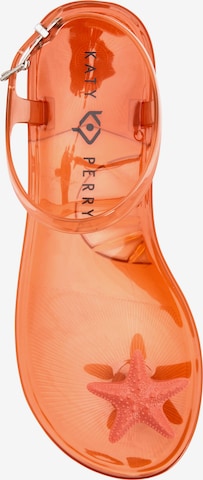 Katy Perry T-Bar Sandals 'THE GELI' in Orange