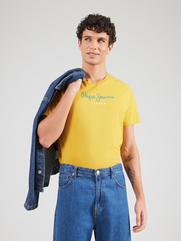 Pepe Jeans Shirt 'EGGO N' in Geel: voorkant