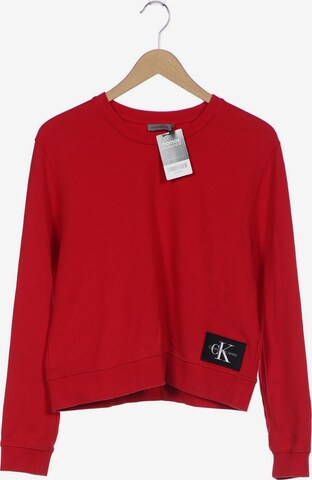 Calvin Klein Jeans Sweatshirt & Zip-Up Hoodie in M in Red: front