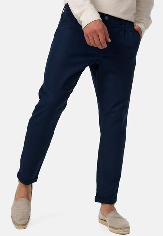 INDICODE JEANS Regular Chino Pants 'Cunningham' in Blue
