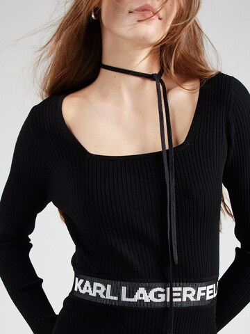 Robes en maille Karl Lagerfeld en noir