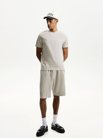Bershka Regular Trousers in Grey