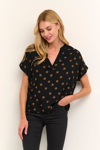 Kaffe - Blusa 'Ano' en negro: frente