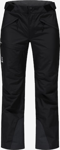 Haglöfs Regular Outdoor Pants 'Lumi' in Black: front