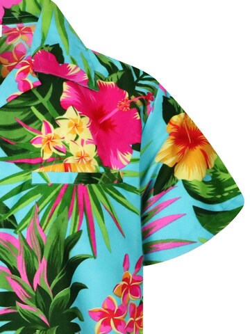 King Kameha Shirt 'Pineapple' in Blue