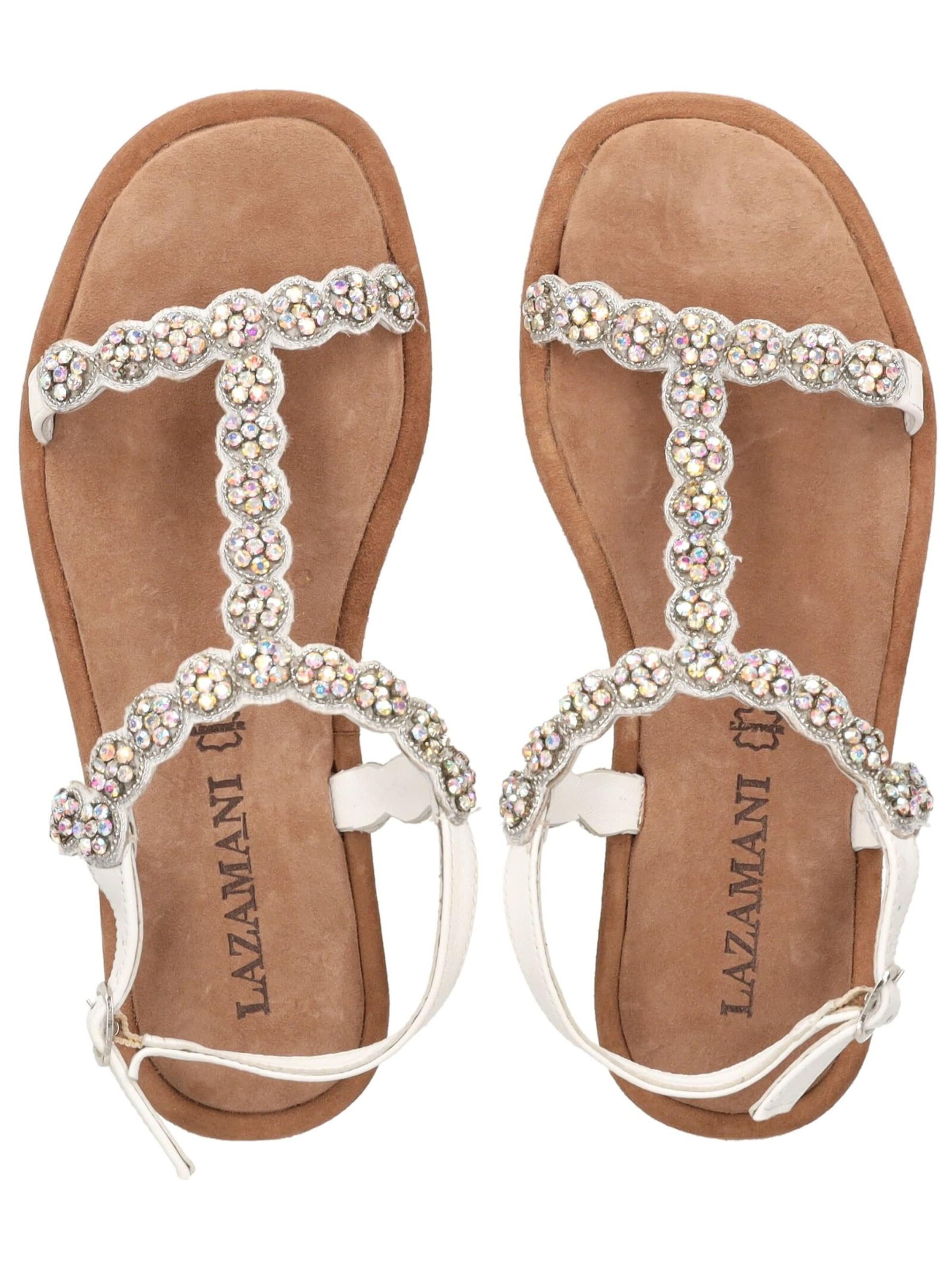 Sandales à lanières LAZAMANI en blanc