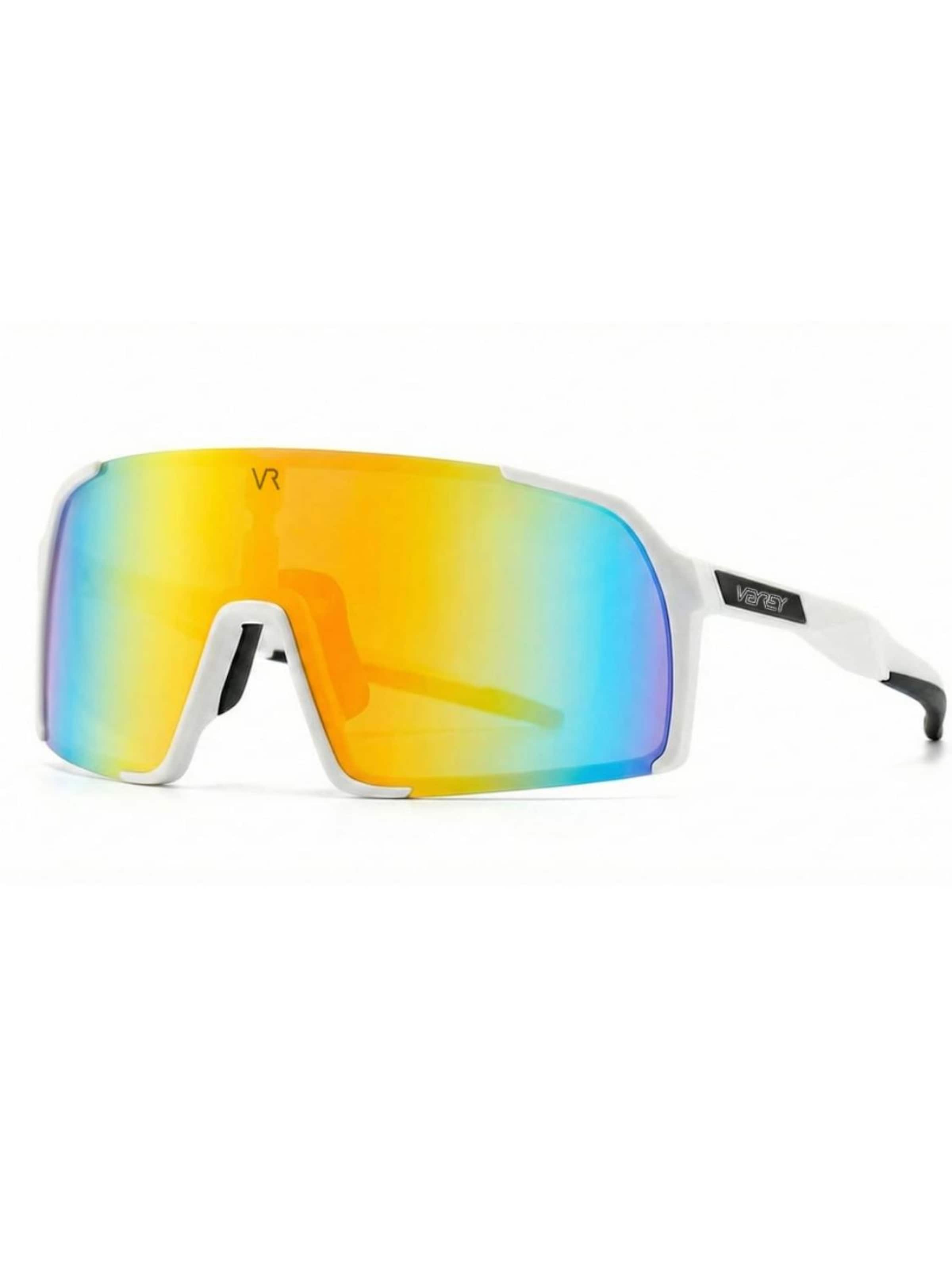 VEYREY Sports sunglasses 'Aeroblade' in Yellow: front