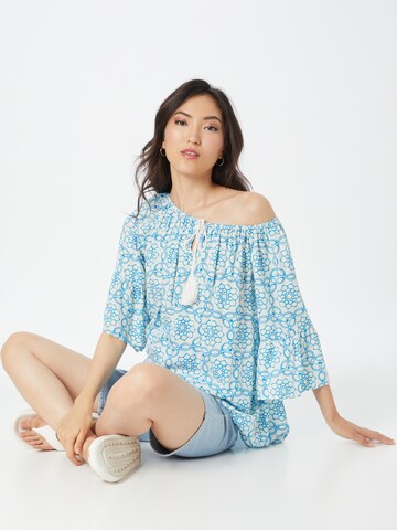 Zwillingsherz Blouse 'Hippie Yeah' in Blue