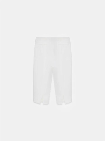 Dilvin Slim fit Trousers with creases 'Shorts' in White