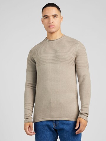 Only & Sons Sweater 'BLADE' in Beige: front