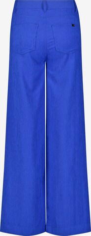 TAIFUN Široke hlačnice Hlače | modra barva