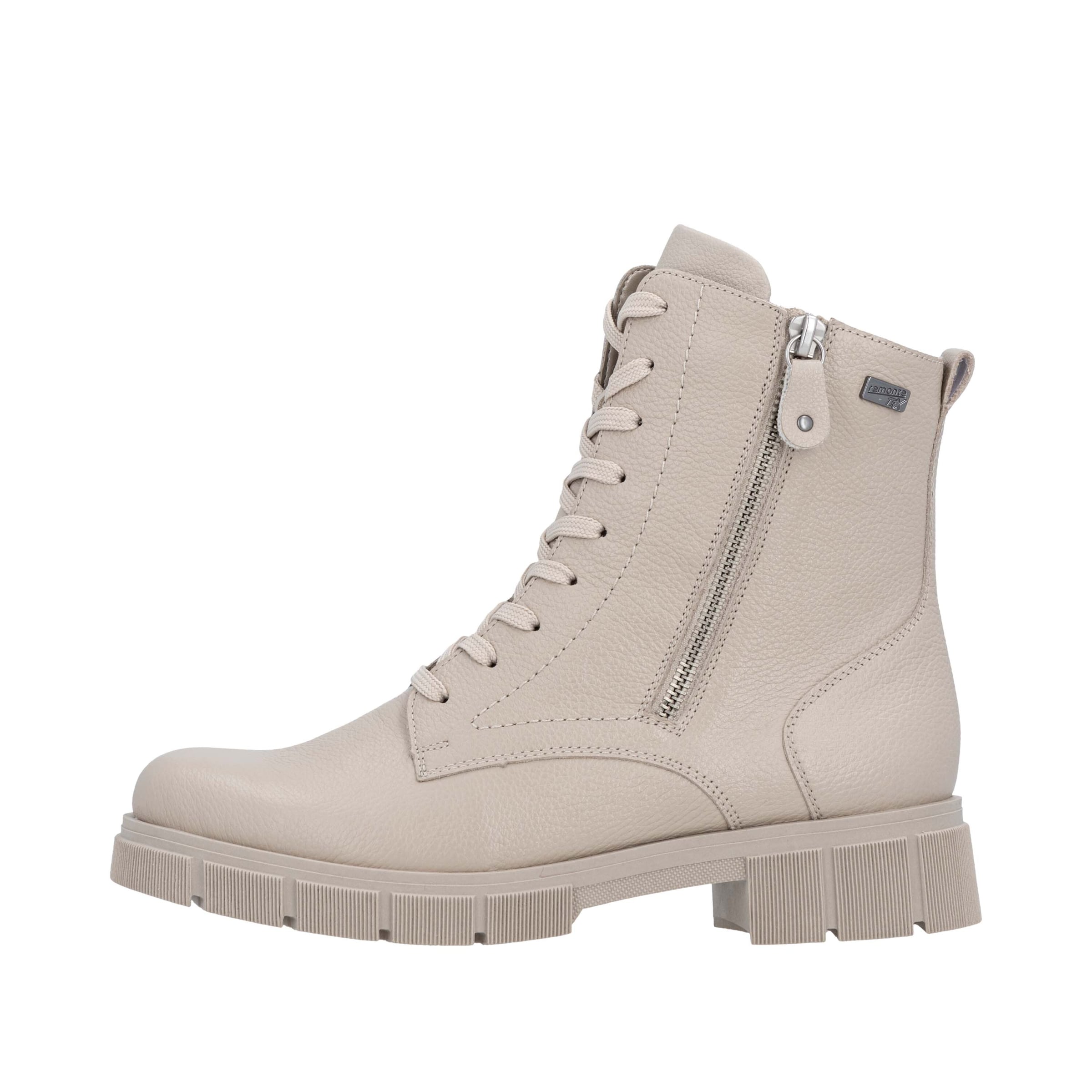 REMONTE Schnürstiefel in Beige