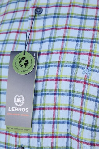 LERROS Button Up Shirt in XXXL in Blue
