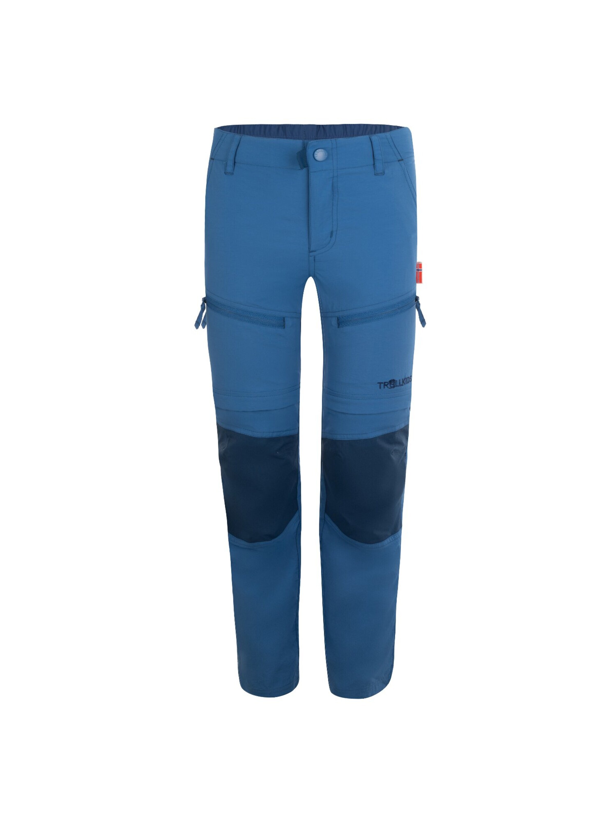 TROLLKIDS Regular Workout Pants in Blue: front