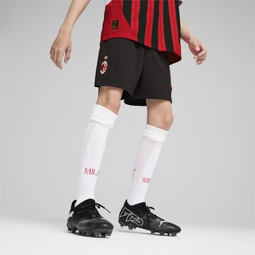 Regular Pantalon de sport 'AC Milan 24/25' PUMA en noir