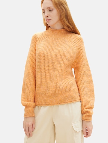 TOM TAILOR DENIM Pullover in Orange