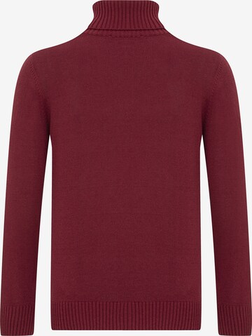 DENIM CULTURE Sweter 'ANDRES' w kolorze czerwony