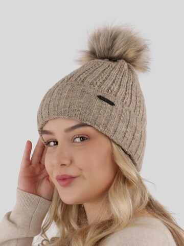 Maxte Beanie 'Karizma' in Beige: front
