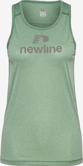 Newline Sporttop 'Fontana' in de kleur Grijs / Groen, Productweergave