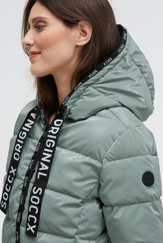 Soccx Winter Jacket in Blue: front